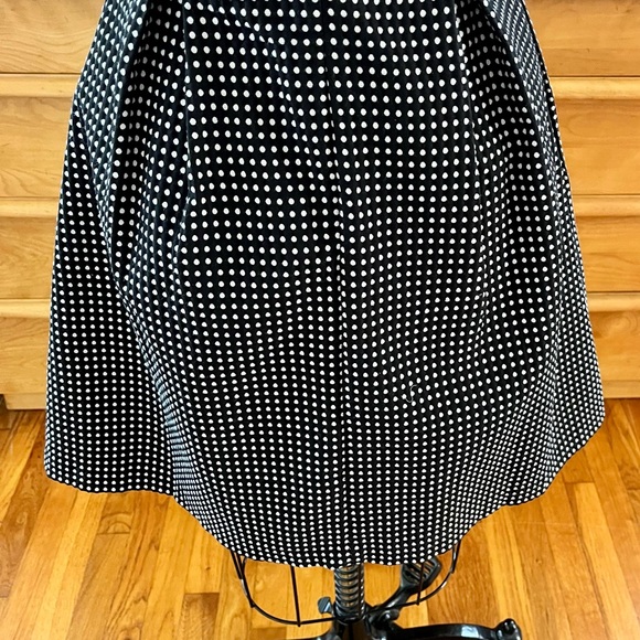 Erin Fetherston Size 4 Polka Dot Black and White Fit Flare Dress Sleeveless - Picture 7 of 16